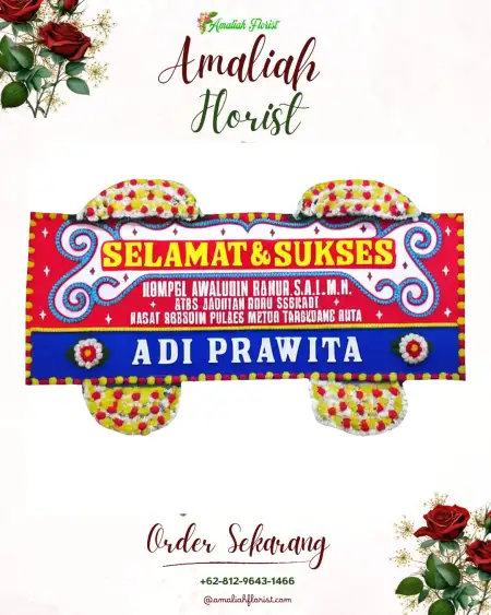Papan Bunga Ucapan Selamat Way Sido